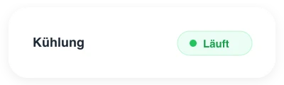 Kühlung läuft Status