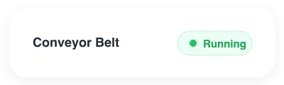 Conveyor Belt running status