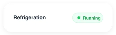 Refrigeration running status