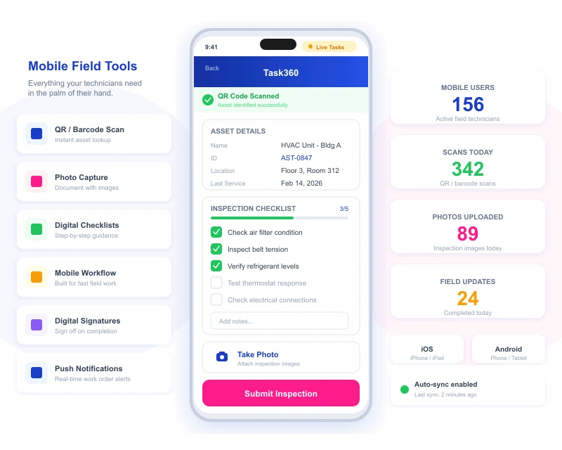 Task360 mobile work order management